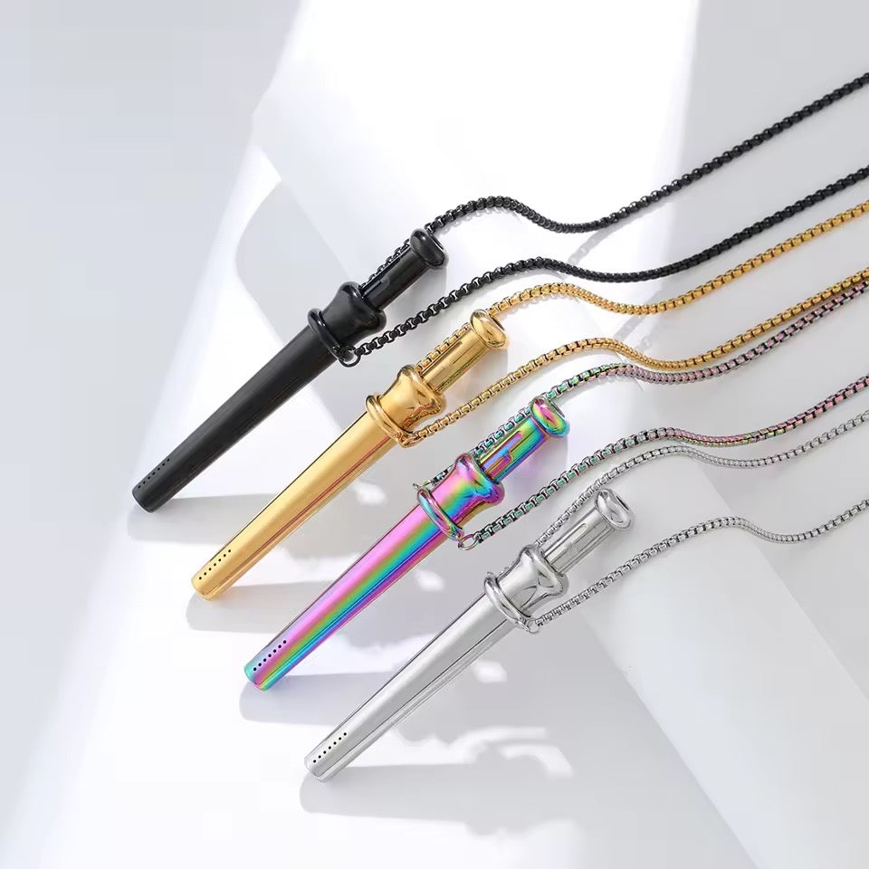 Collection of BumpScoops with chains propped up on background