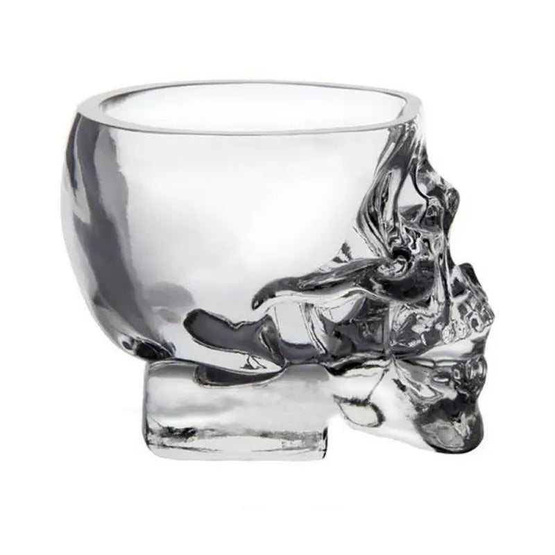 1 Pcs Skull Cup Shot Glass Transparent Cup Crystal Skull Head Glass Cup for Whiskey Wine Vodka Bar Club Beer Wine Glass