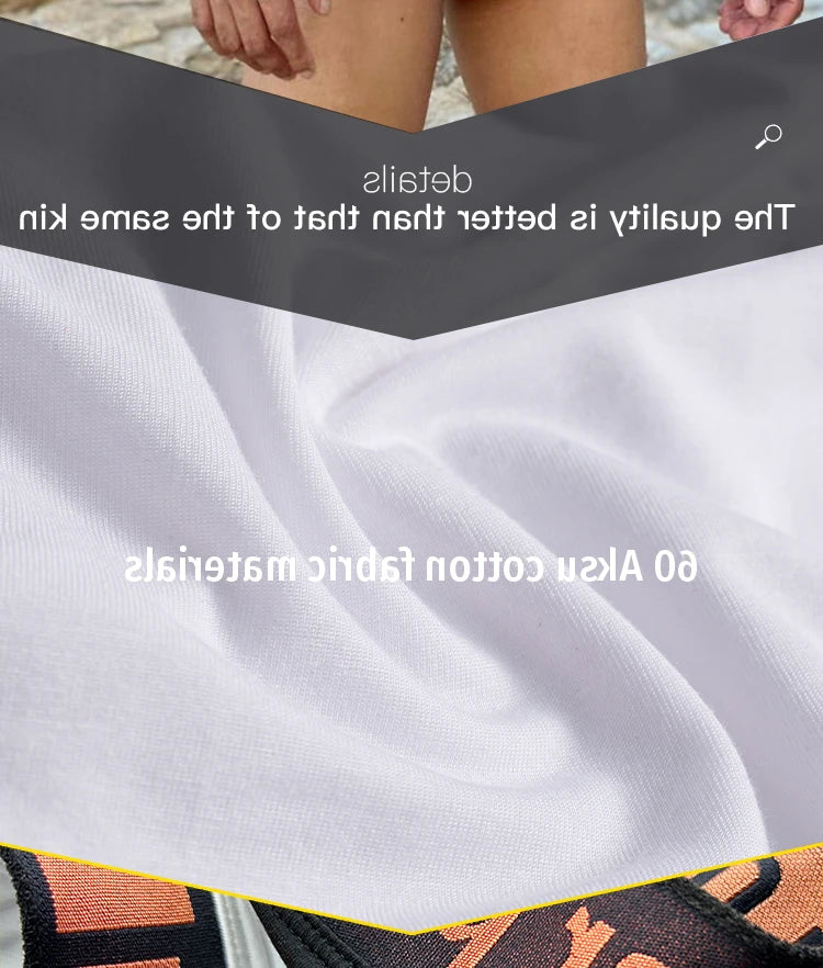 1 Pairs of Orange V-belt Briefs Sexy Gradient Laser Low Waist Comfortable Breathable Briefs Mens Underwear MP270