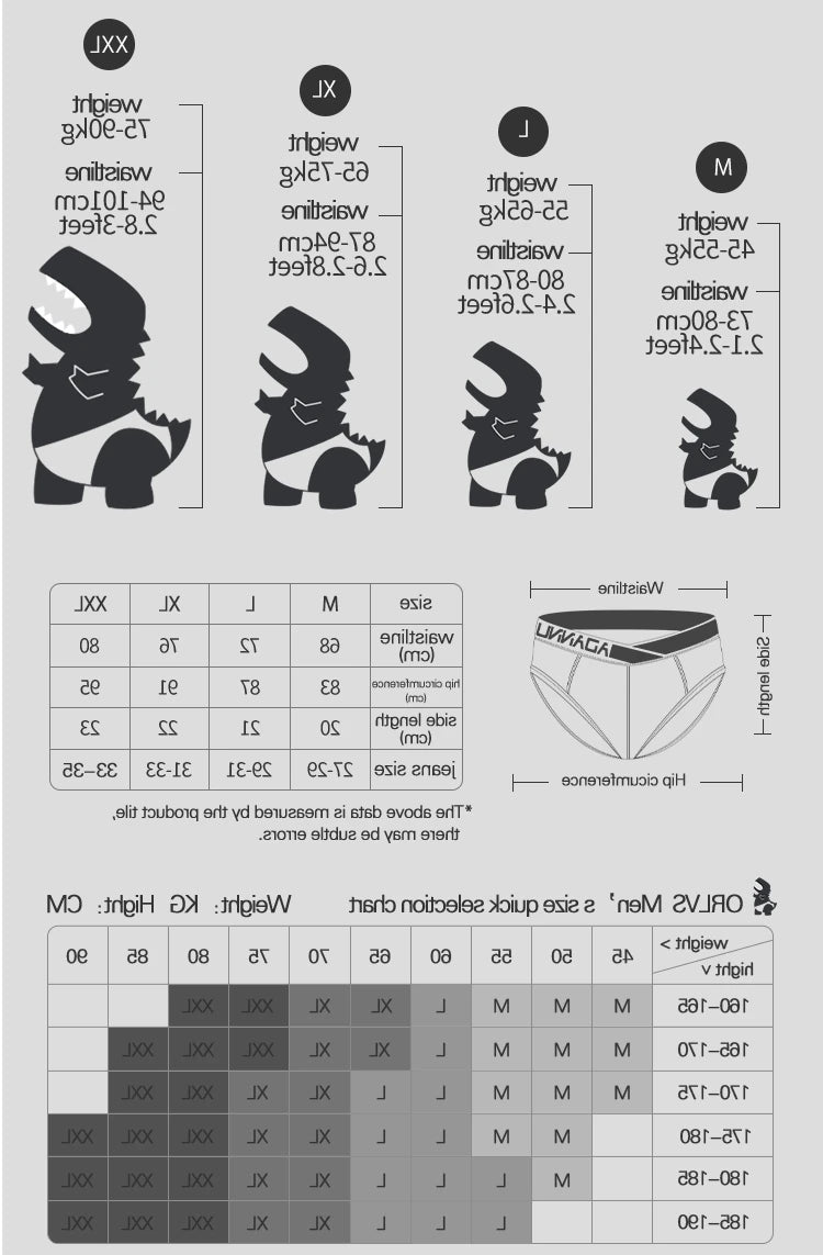 1 Pairs of Orange V-belt Briefs Sexy Gradient Laser Low Waist Comfortable Breathable Briefs Mens Underwear MP270