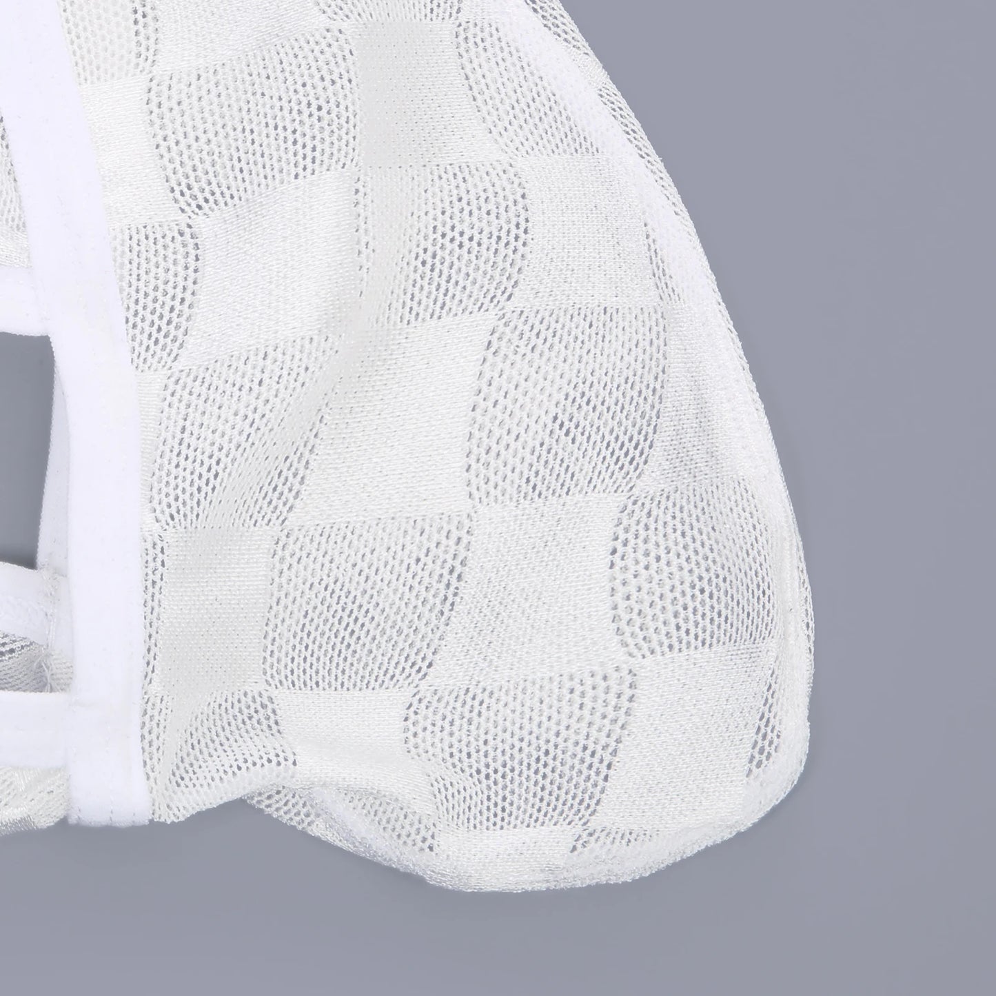 Mesh Mini Boxers Man Panties Sexy Men's Underwear Boxer Shorts Transparent Underpants See-through Checkered Pattern