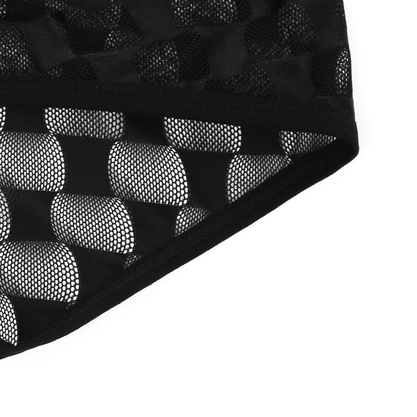 Mesh Mini Boxers Man Panties Sexy Men's Underwear Boxer Shorts Transparent Underpants See-through Checkered Pattern