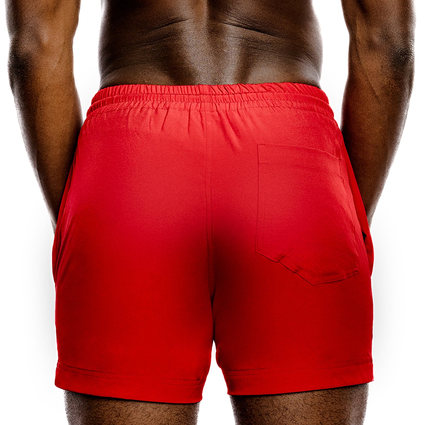 Red Swim Gym Short